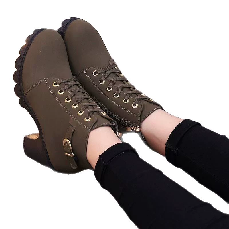 Martens, высокий ремень, пряжка, туфли, низкие сапоги, осень, оптом
