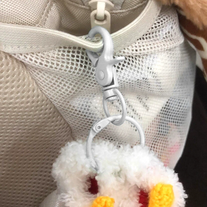 handmade keychain кукла аксессуар с металлическим карабином, разноцветный, подвеска для рюкзака