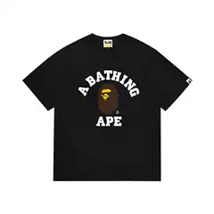 Streetwear Cross-Border Wholesale Drop Shipping 260g Heavyweight BAPE Ape Head Shark Short-Sleeve T-Shirt 2