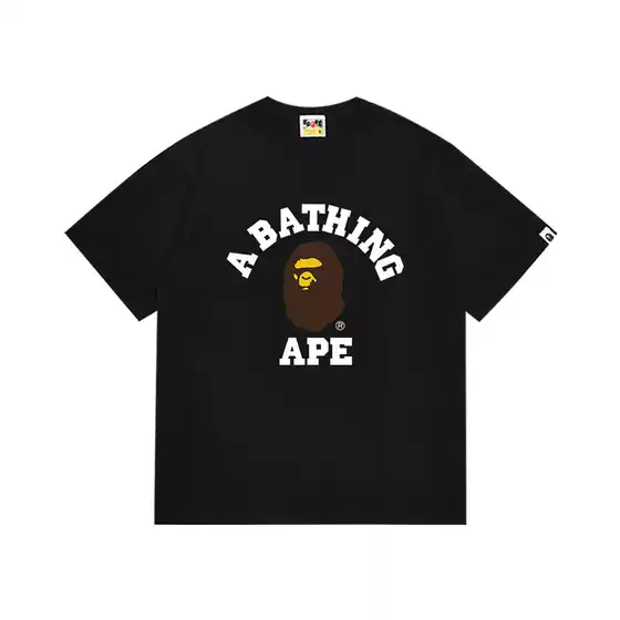 Streetwear Cross-Border Wholesale Drop Shipping 260g Heavyweight BAPE Ape Head Shark Short-Sleeve T-Shirt 2
