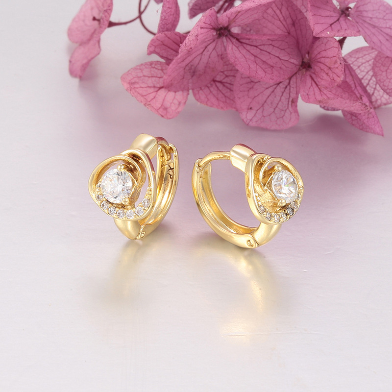 Argollas Triangulares Geométricas de Aleación para Mujer image 3