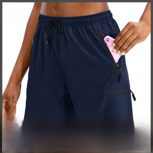 Cross-border summer new outdoor casual loose sports running fitness exercise elastic quick-drying shorts for women to wear outside
