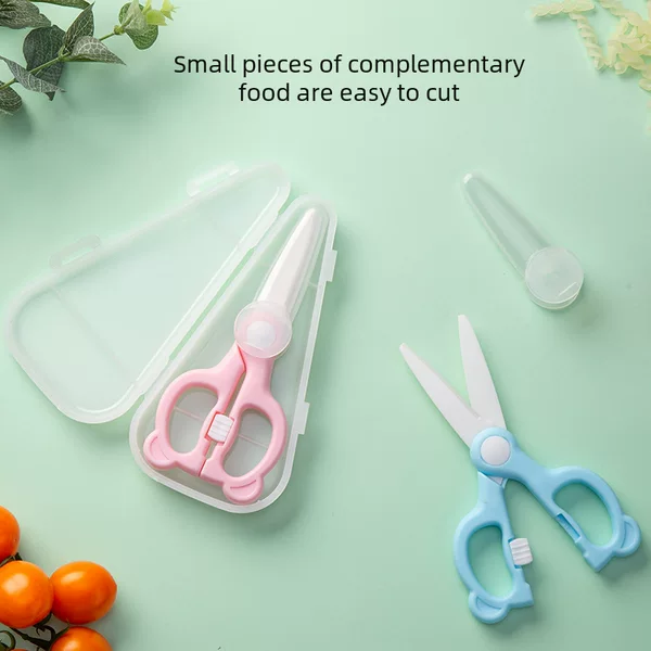 Ceramic Baby Food Scissors, Portable Ceramic Scissors for Cutting Vegetables and Meat, Wholesale