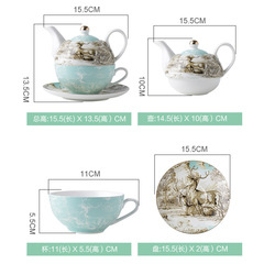 S83V wholesale ceramic flower teapot British flower single pot luxury mother-in-law pot office retro cup and saucer afternoon flower