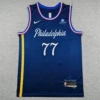 26 76ers 77 City Edition Dark Blue