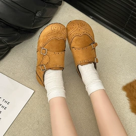 厚底拖鞋;女式皮靴;女式时装单鞋