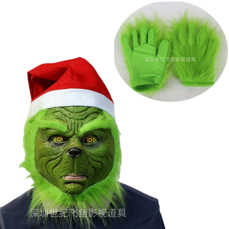 Barbudo abuelo Santa Claus látex máscara actividad del partido accesorios divertidos Navidad atmósfera Decoración