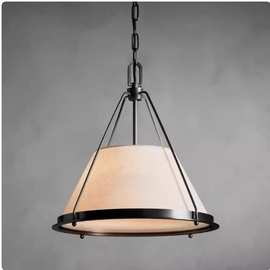 灯新中式吧台餐厅吊灯设计师卧室书房客厅茶室侘寂风布艺酒店民宿