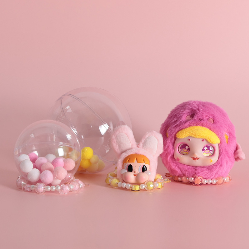 アクリル透明収納ボールボールバッグ小さな丸いバッグcrybaby星座シリーズ人形収納展示ボール|undefined