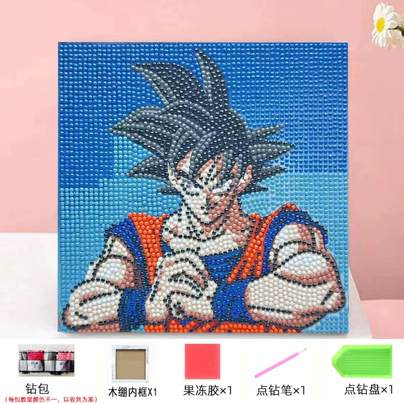 Набор алмазной мозаики DIY Kuromi и мультфильмы 20×20 см, рамка-наклейка, детское творчество