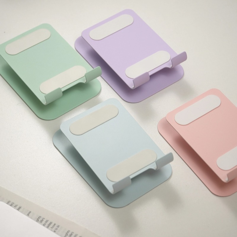 クリエイティブマカロンカラフルな回転携帯電話タブレットホルダー卸売ポータブル折りたたみ怠惰なデスクトップ携帯電話ホルダー|undefined