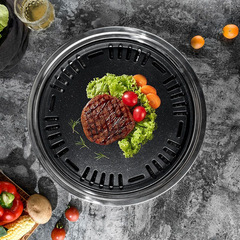 Korean barbecue stove, household barbecue stove, commercial indoor smokeless stainless steel outdoor charcoal grill