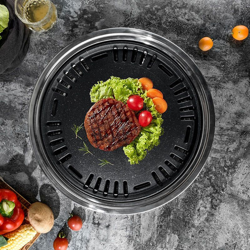 Korean barbecue stove, household barbecue stove, commercial indoor smokeless stainless steel outdoor charcoal grill