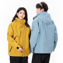 秋冬冲锋衣女可拆卸2025新款三合一工装外套防风加绒小个子登山服