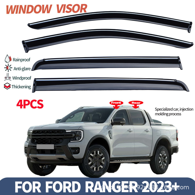 Cross-Border Applicable Ford Ranger Ranger Window Rainproof Injection Molding Thickeneded Pickup Car Rainproof Windshield