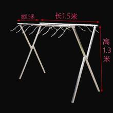 摆地摊折叠铁艺货架服装店挂衣架展示架x型Y型卖衣服的架子落地厂