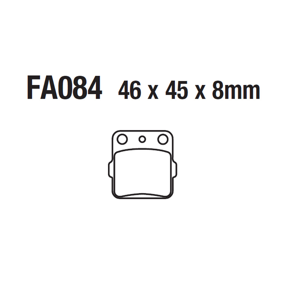 Motorcycle Copper Based Sintered Disc Brake Pads Skin Fa084 Kx85 Yfm 350 600 660 Trx Crf