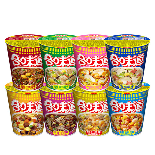 Flavor instant noodles medium cup multi-flavor seafood flavor instant noodles 12 cups whole box instant noodles wholesale