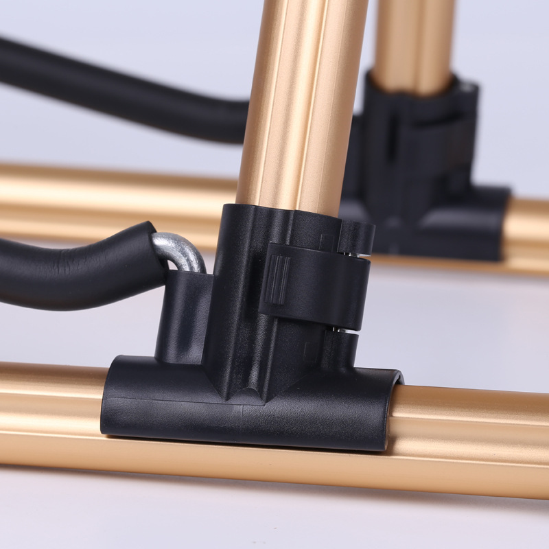 Soporte de guitarra acústica folk de aleación de aluminio Soporte de guitarra eléctrica de guitarra clásica Soporte de bajo portátil vertical plegable Soporte de piano Zhongruan