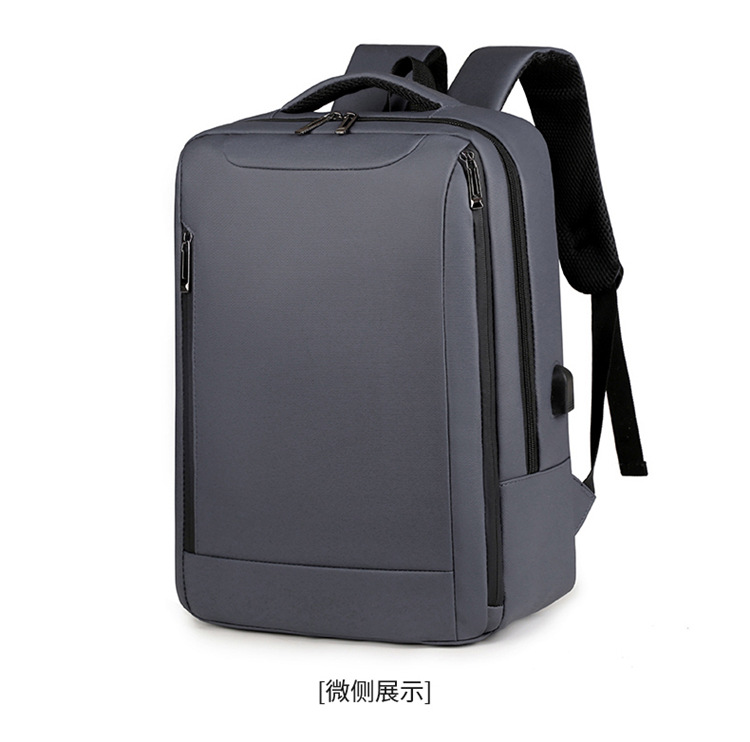 Nuevas mochilas de negocios transfronterizas USB mochila de computadora impermeable para hombres mochila de estudiantes de tela de Oxford de gran capacidad