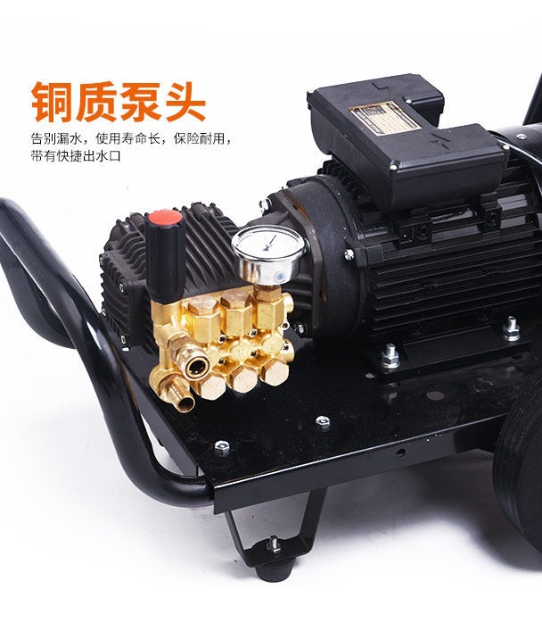 Yunjie Car Washing Machine Commercial 220V Ultra-High Pressure Car Wash Shop Farm High-Power Industrial Cleaning Machine Water Gun Water Pump