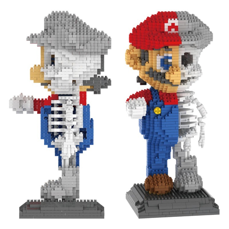 Partículas de diamante ZRK rompecabezas ensamblar bloques de construcción de juguete ensamblar bloques de construcción 7807 cráneo generación María