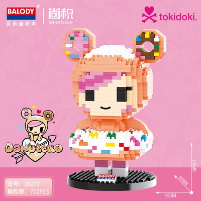 Балоди/Беледи подлинно авторизованный единорог Tokidoki совместная модель микро-гранулирующий пазл сборка конструктор