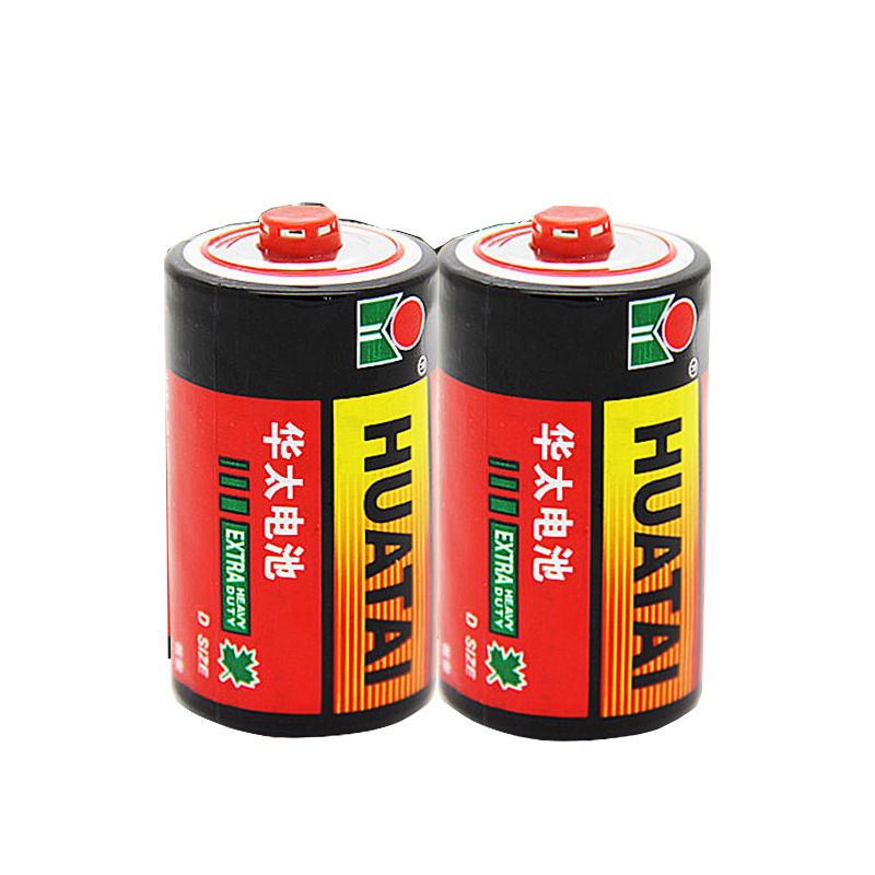 华太一号电池 1.5V大号碳性干电池 热水器燃气灶手电筒1号电池