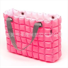 供应PVC充气包包 休闲单肩女士充气挎包 沙滩防潮包手提泡泡袋