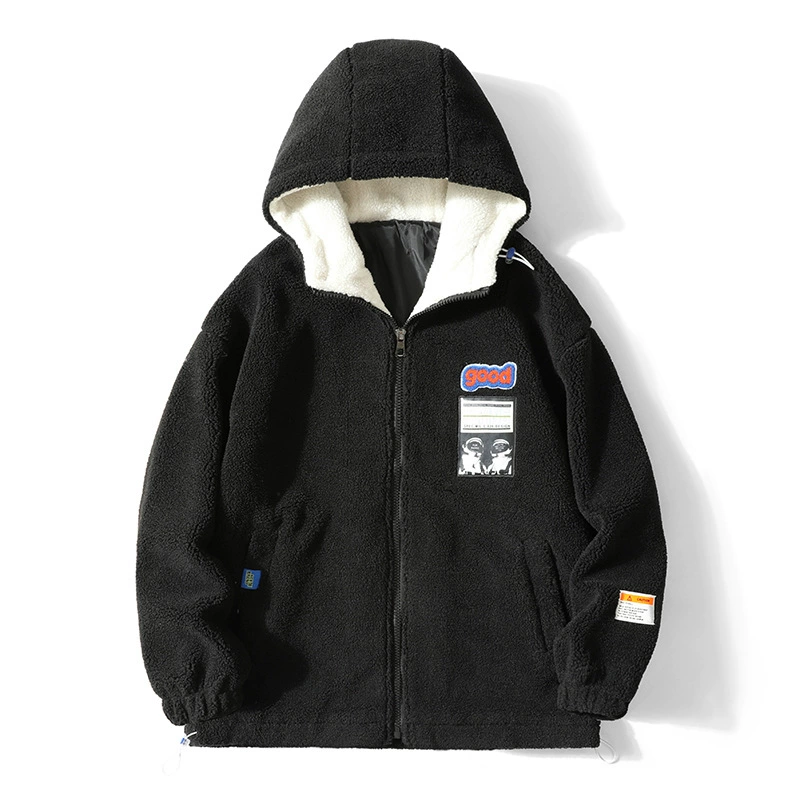 Кашемировые куртки для мужчин осенью и зимой утолщенные, бархатные теплые хлопчатобумажные и толстые