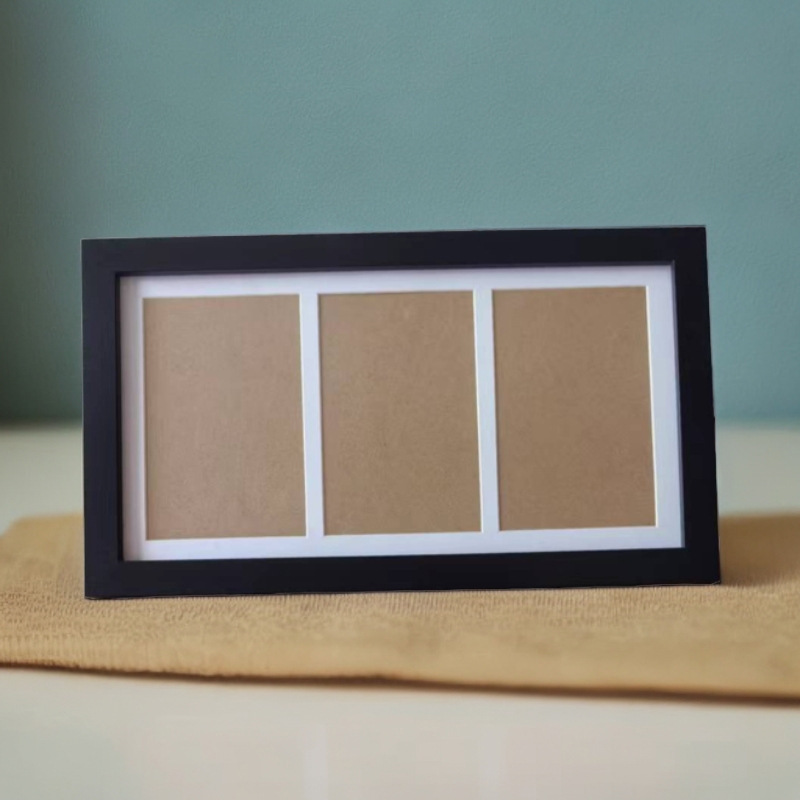 Creative Multi-Palace Wedding Photo Combination Photo Frame Set Table Children's Handprint Footprint Commemorative Picture Frame Mounted Triple Frame