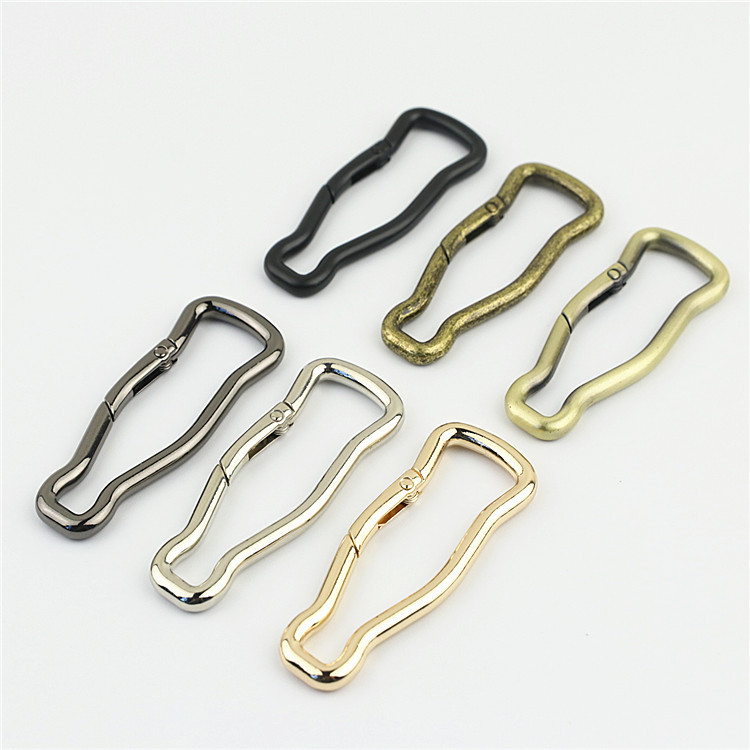 Luggage and Handbag Hardware Accessories Hook Buckle Spring Ring Connecting Buckle Square Opening Beer Bottle Spring Ring