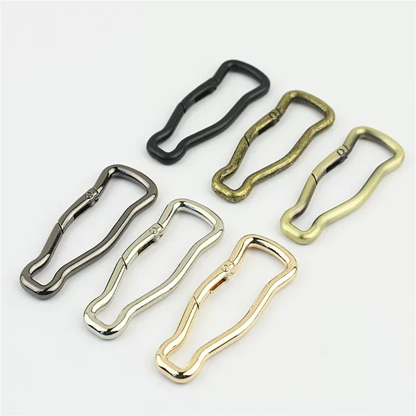 Luggage and Handbag Hardware Accessories Hook Buckle Spring Ring Connecting Buckle Square Opening Beer Bottle Spring Ring