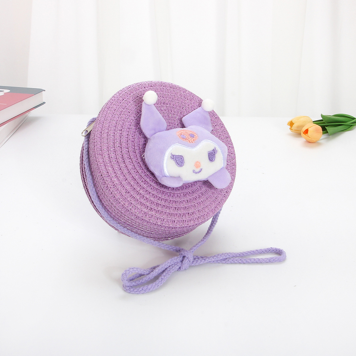 보라색 둥근 가방 - 작은 보라색