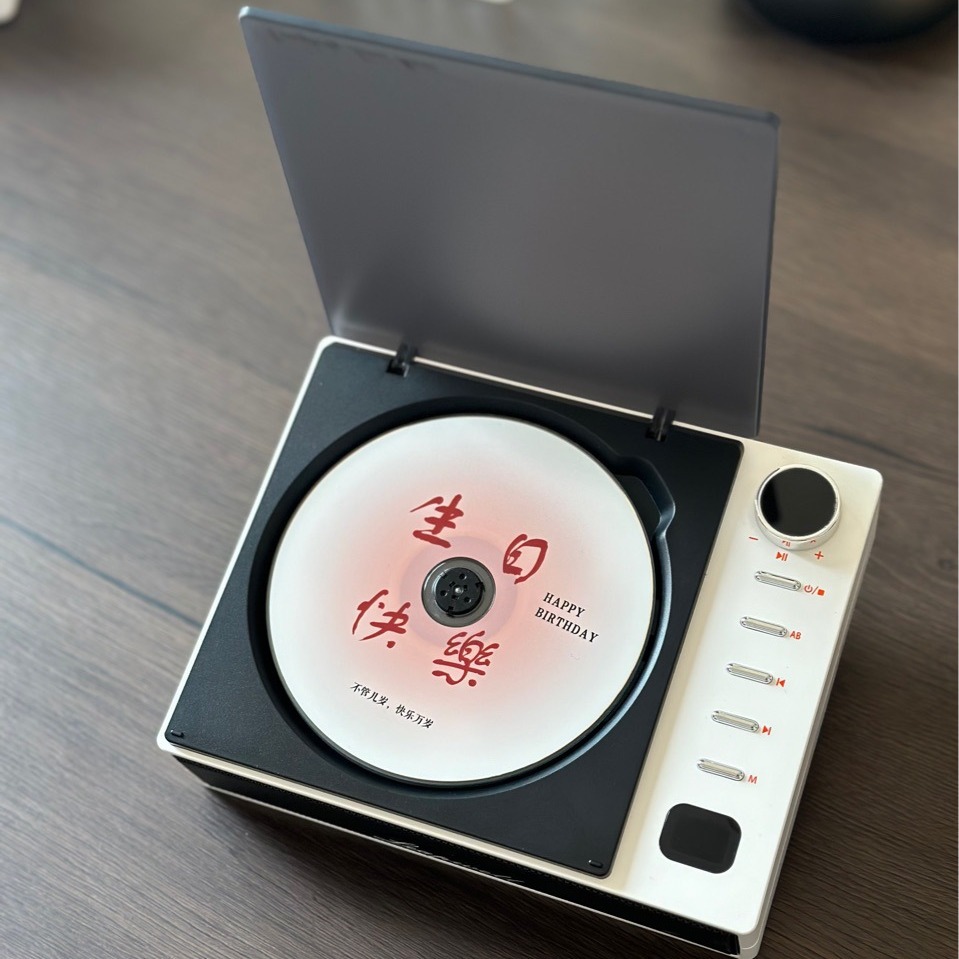 跨境亚马逊专辑CD机cd机蓝牙音箱随声听收音机学生生日礼物光盘