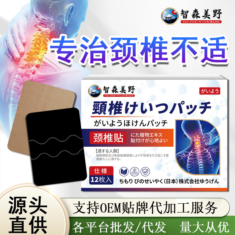 Wholesale Japanese Cervical Spine Pain Hot Compress Plaster Patch for Neck, Shoulder and Scapular Muscle Strain Special Patch for Pharmaceutical Manufacturing