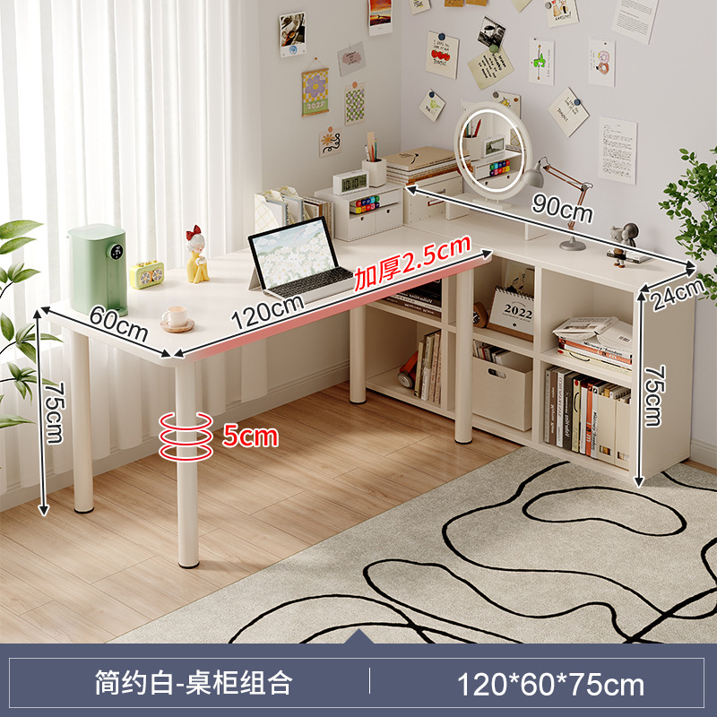 Estantería escritorio integrado estudiante de secundaria Escritorio de estudio adulto escritorio de la computadora en casa dormitorio Escritorio de oficina Workbench