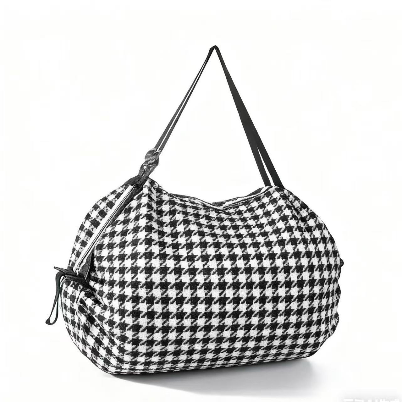 클래식 물떼새 격자 접이식 아코디언 가방 50*35CM