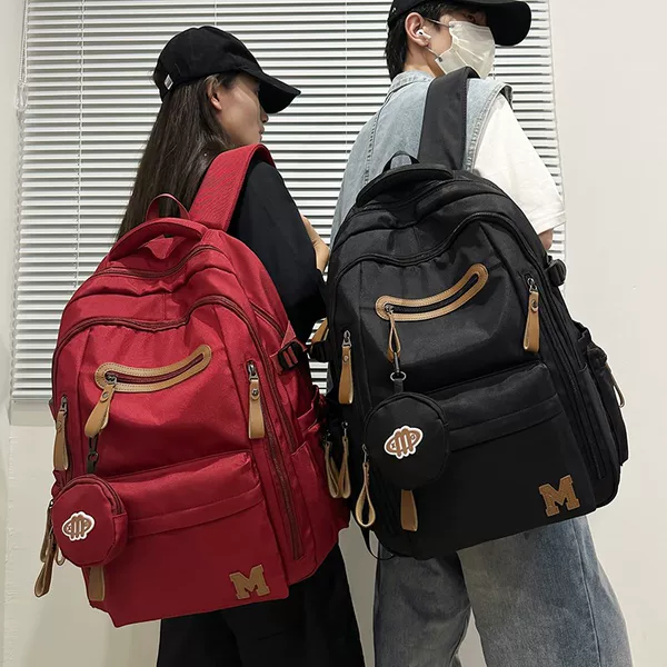 Lightweight Boys' Schoolbags, High School and Junior High School Girls' High-Looking Niche Ins Backpacks, Burden-Reducing Large-Capacity College Backpacks