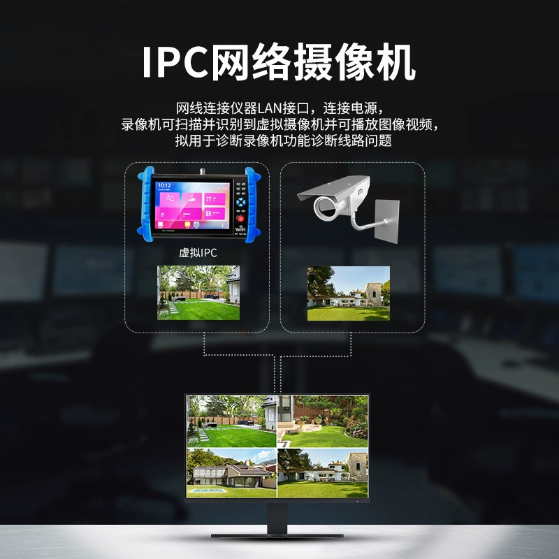 Полнофункциональный инженерный монитор сети Hikvision Lutong Simulation Инженерное сокровище IPC722