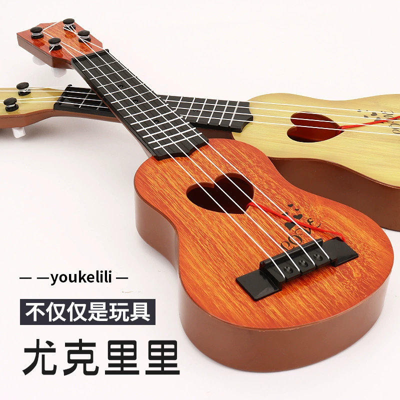 Укулеле, реалистичный деревянный вид с нотами, размеры для новичков 21/35/38 см, игровой подарок