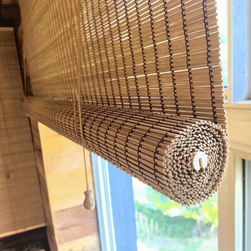 New Chinese -style bamboo curtain shading partition outdoor sunshade…