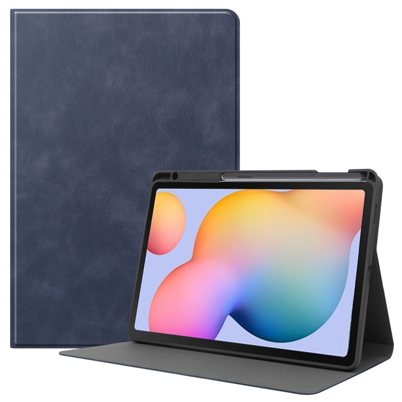 Suitable for Samsung Tab S6 Lite 10.4 Protective Case with Leather Texture Stand, Front Support, Pen Slot, P610 Protective Shell