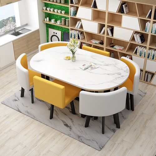 zsr rectangular dining table office conference table and chair combination negotiation training negotiation reception reception leisure simple leisure