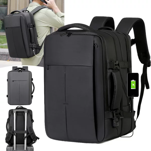 Cross-Border Film Backpack, Large-Capacity Business Backpack, Business Trip Briefcase Backpack, Water-Repellent Commuter Computer Backpack