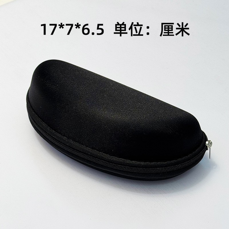 With zipper, black