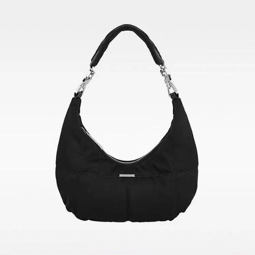 Bags for women 2024 new retro black dark cloud bag high-end niche armpit bag portable shoulder bag crescent bag