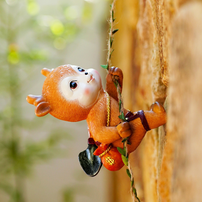 Jardín balcón Flor de jardinería al aire libre decoración colgante Bunny Swing árbol animal colgante B & B Decoración