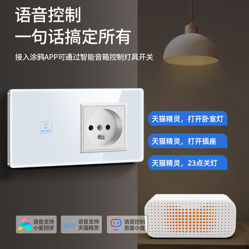 Zigbee Touch Smart Switch with Voice and Alexa Google Compatibility for Zenith C8 Graffiti
