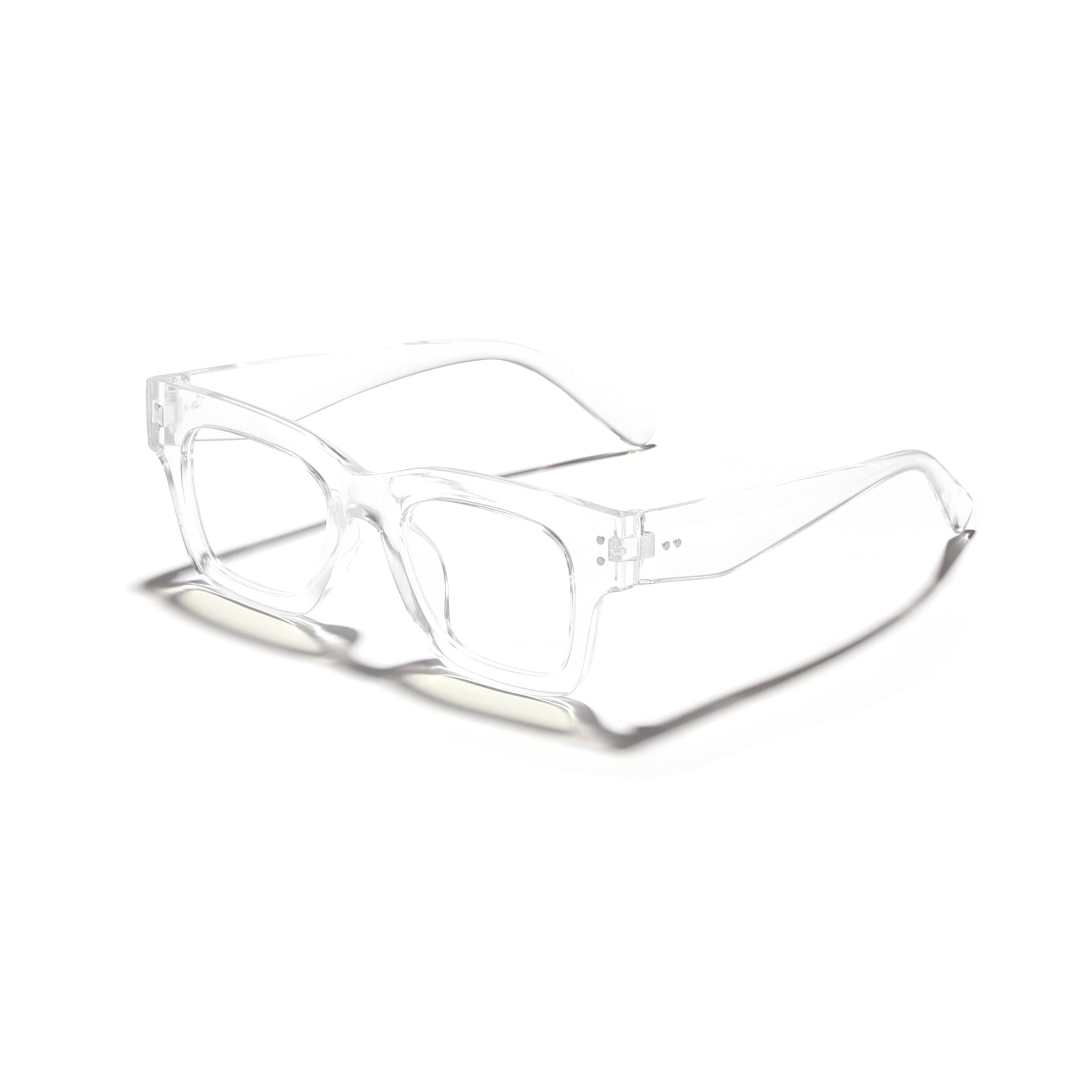 2024 nuevo estilo cuadrado todo fósforo personalidad retro arroz con uñas gafas de sol mujeres simples gafas anti-azul gafas de marco de miopía